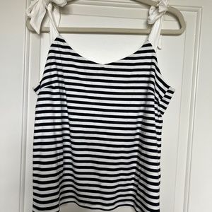 Cotton striped tank top
